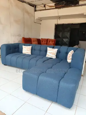 6 Seater Modern Blue L Bubble Seat