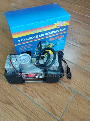 2-Cylinder Car Tyre Inflator Air Compressor Pump