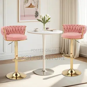 Barstools; Vcklp1 Leather Adjustable Koi Barstools