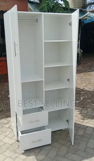All White 2 Column Wordrobe