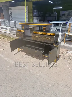 Black-Gold Tv Stand Tv Stand