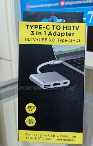 Type C to HDTV 3 in 1 Adapter