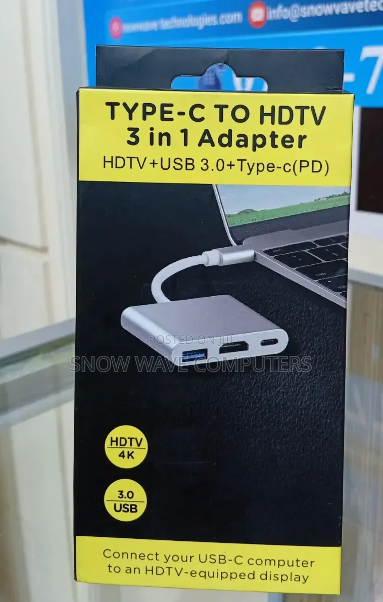 Type C to HDTV 3 in 1 Adapter