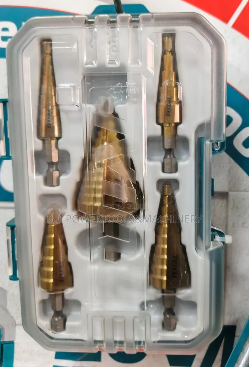 Total 4-32mm Step Bit/ Step Drill Set