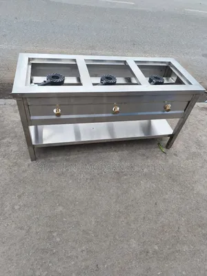 Commercial Stainless Steel 3 Burner Gas Cooker