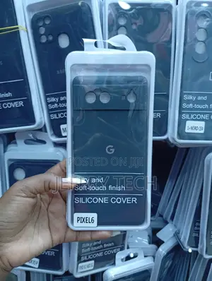 Google Pixel 6 Silicone Case Charcoal Black or Dark Grey.