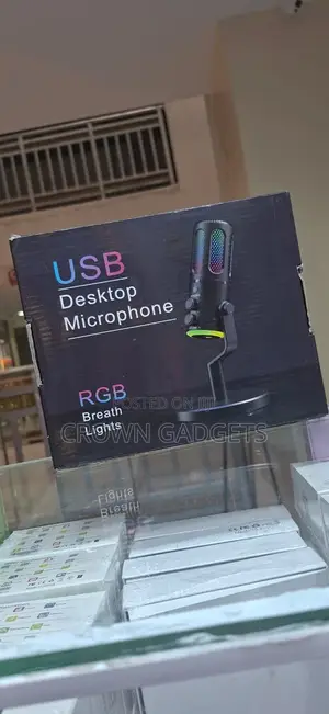 Usb Desktop Condenser Microphone RGB Gaming Streaming Mic