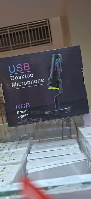 RGB Desktop Microphone Usb Gaming Podcast Recording Mic