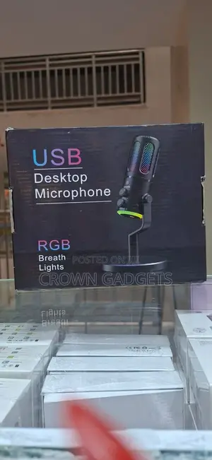 RGB Desktop Microphone Usb Gaming Podcast Recording Mic