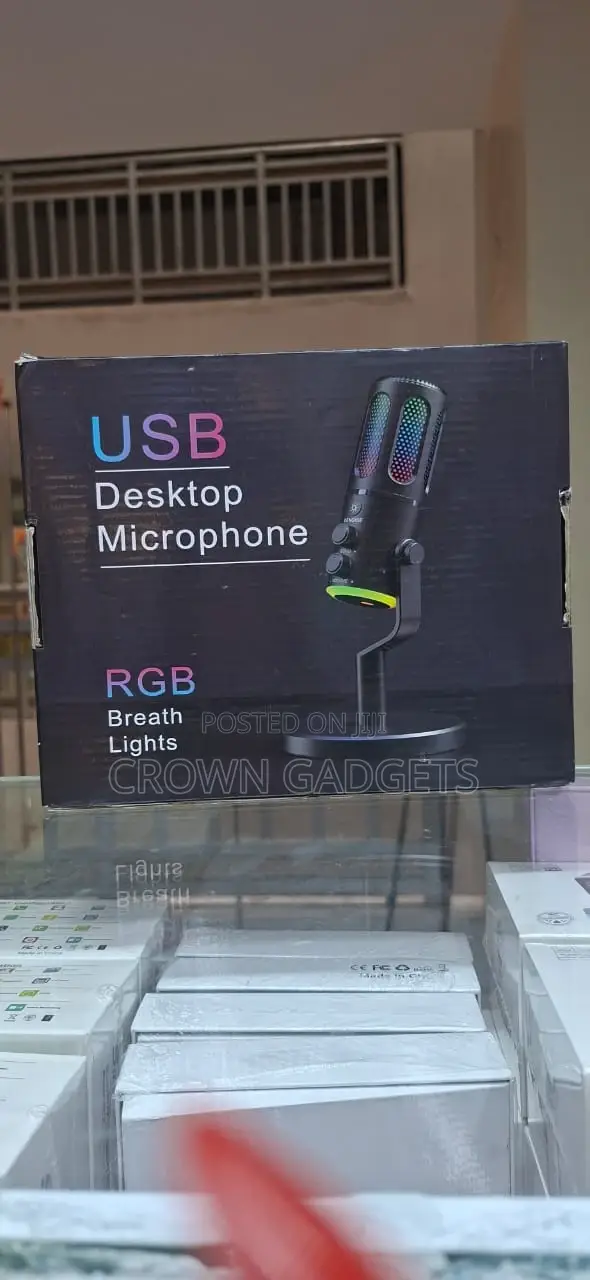 RGB Desktop Microphone Usb Gaming Podcast Recording Mic