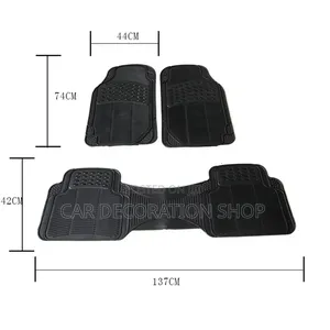 Waterproof PVC 3pc Mats With Rubberized Nibs Prevent Movement