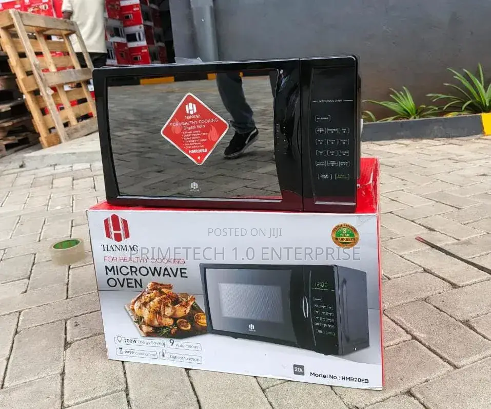 Digital Timer Black Microwave