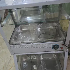 Commercial Double Tray Food Warmer Display