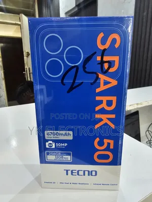 New Tecno Spark 50 128 GB Black