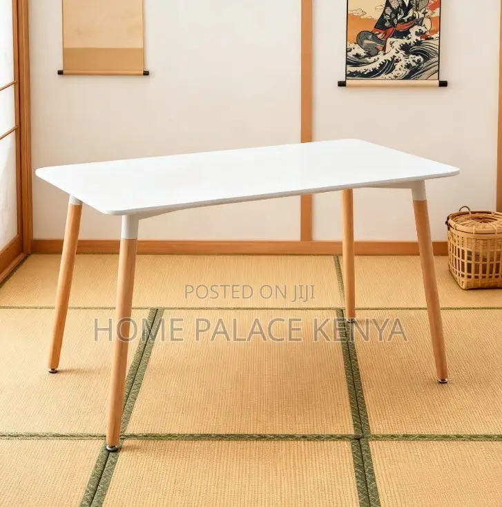 Dining Table: Nordic Dining Table With MDF Top