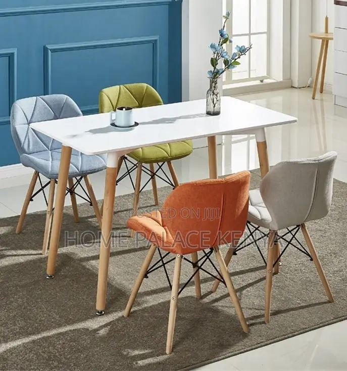 Dining Table: Nordic Dining Table With MDF Top