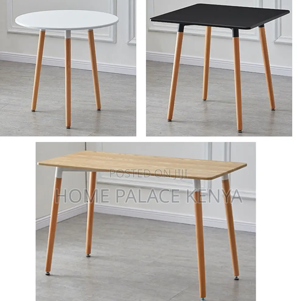 Dining Table: Nordic Dining Table With MDF Top