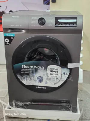 Hisense Front Load Washing Machine 9kg Grey (Wfqp9014evmt)