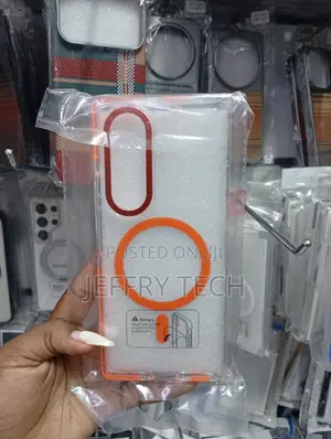 Magnetic Transparent Phone Case With a Prominent