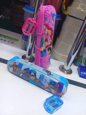 Pencil Pouch/Pencil Case With Plastic Sharpener