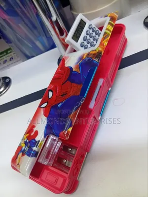 Pencil Pouch/Case With Inbuilt Calculator and Sharpener