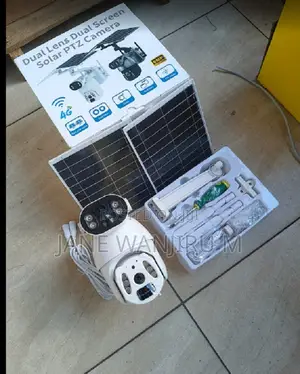 Dual Lens Solar CCTV Camera With Sim Card Support