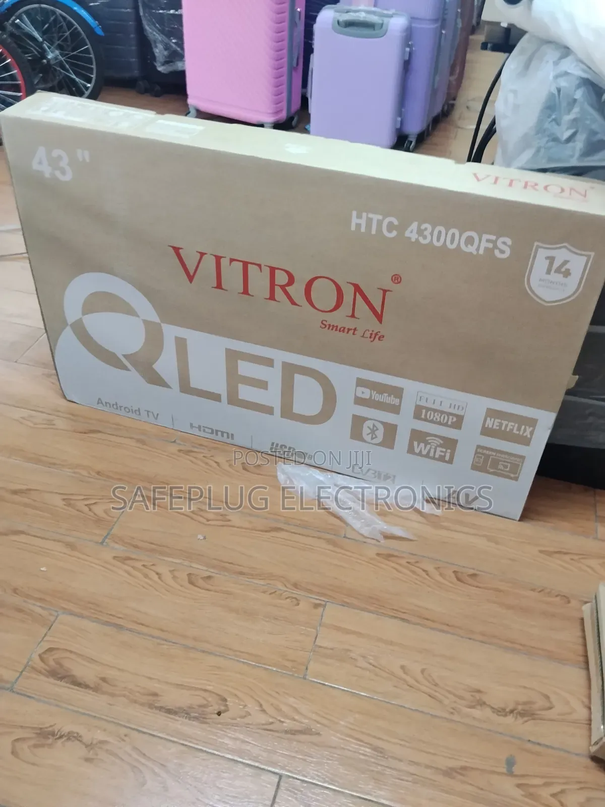 Vitron 43” Qled Tv With Netflix Youtube –
