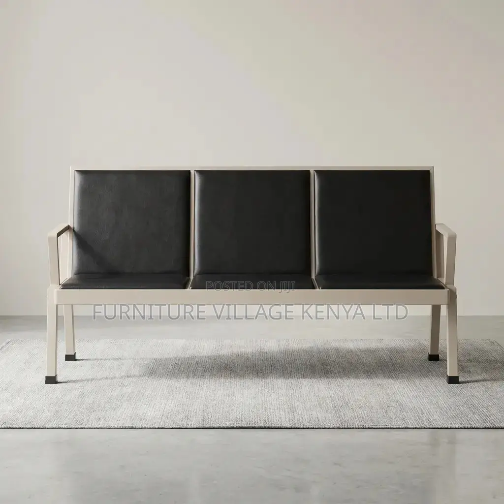 Imported 3-Seater Padded Reception Visitor's Bench