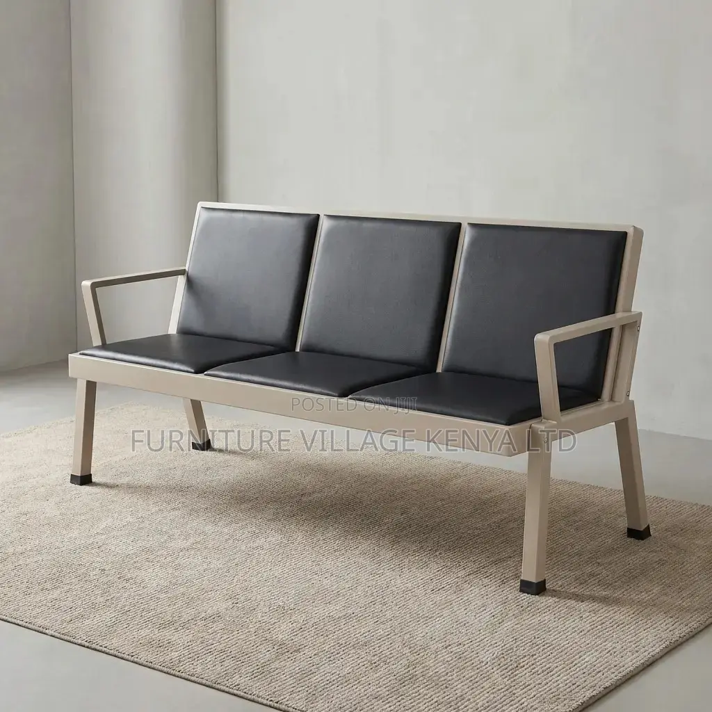 Imported 3-Seater Padded Reception Visitor's Bench