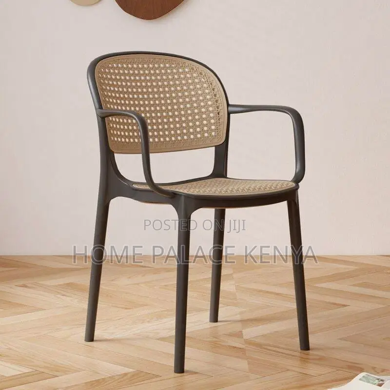 Dining Chair: Lightweight Stackable Plastic Dining Chair