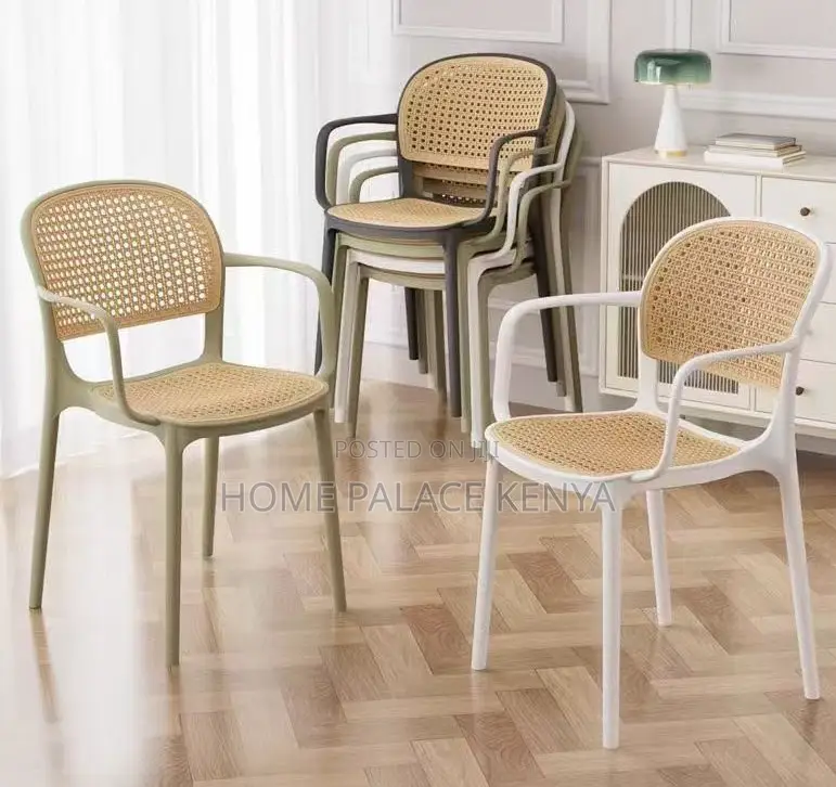 Dining Chair: Lightweight Stackable Plastic Dining Chair