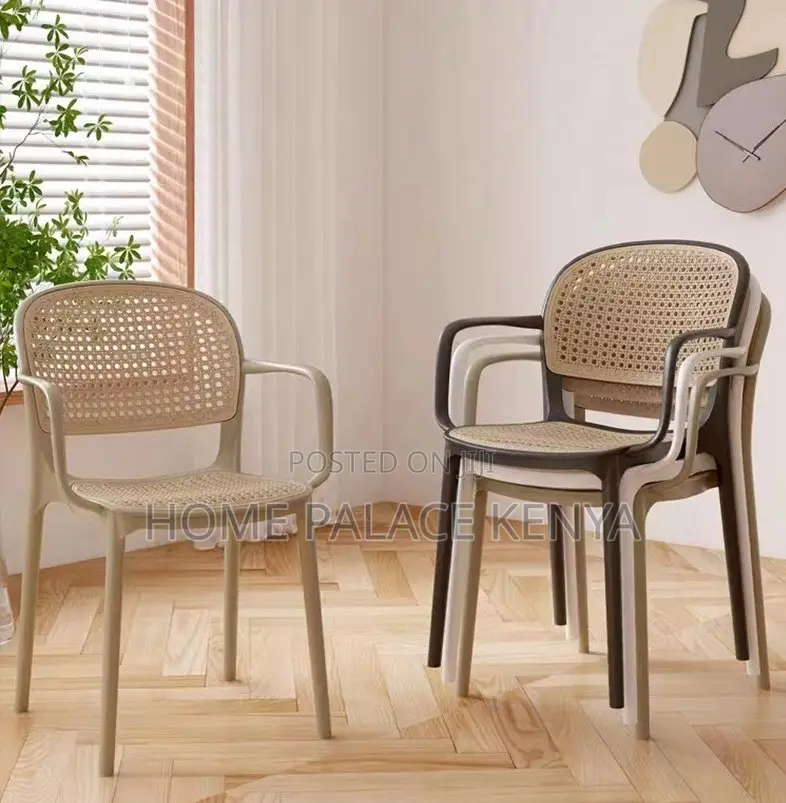 Dining Chair: Lightweight Stackable Plastic Dining Chair