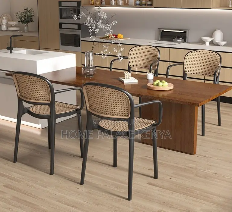 Dining Chair: Lightweight Stackable Plastic Dining Chair