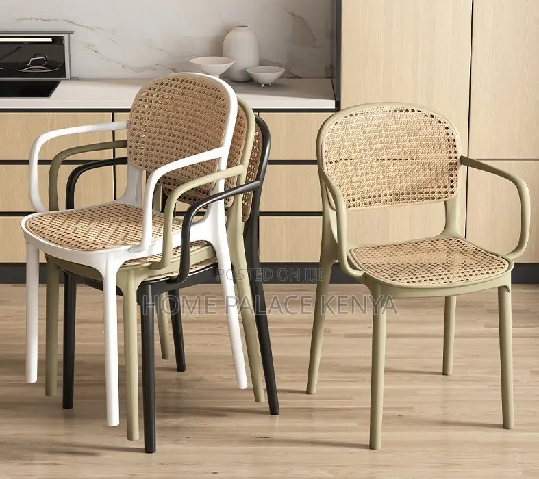 Dining Chair: Lightweight Stackable Plastic Dining Chair