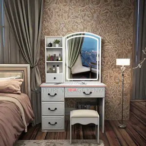 Modern White Bedroom Vanity Make Up Desk