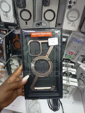 "iPhone 16" Golden-Colored, Metal Bumper-Style Phone Case