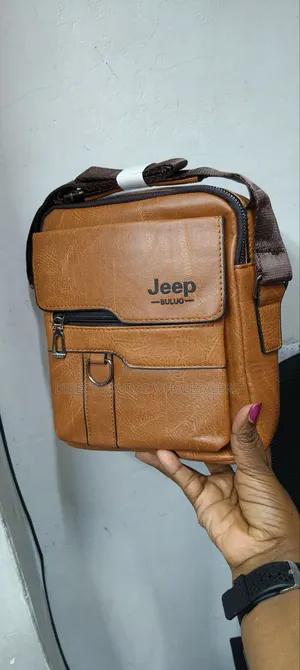 Jeep Leather Shoulder Sling Bag