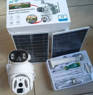 High Resolution 6mp Solar CCTV Camera – Dual Panel Outdoor Camera