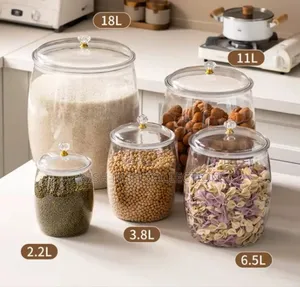 6.5 Litres Transparent Large Sealed Storage Jar