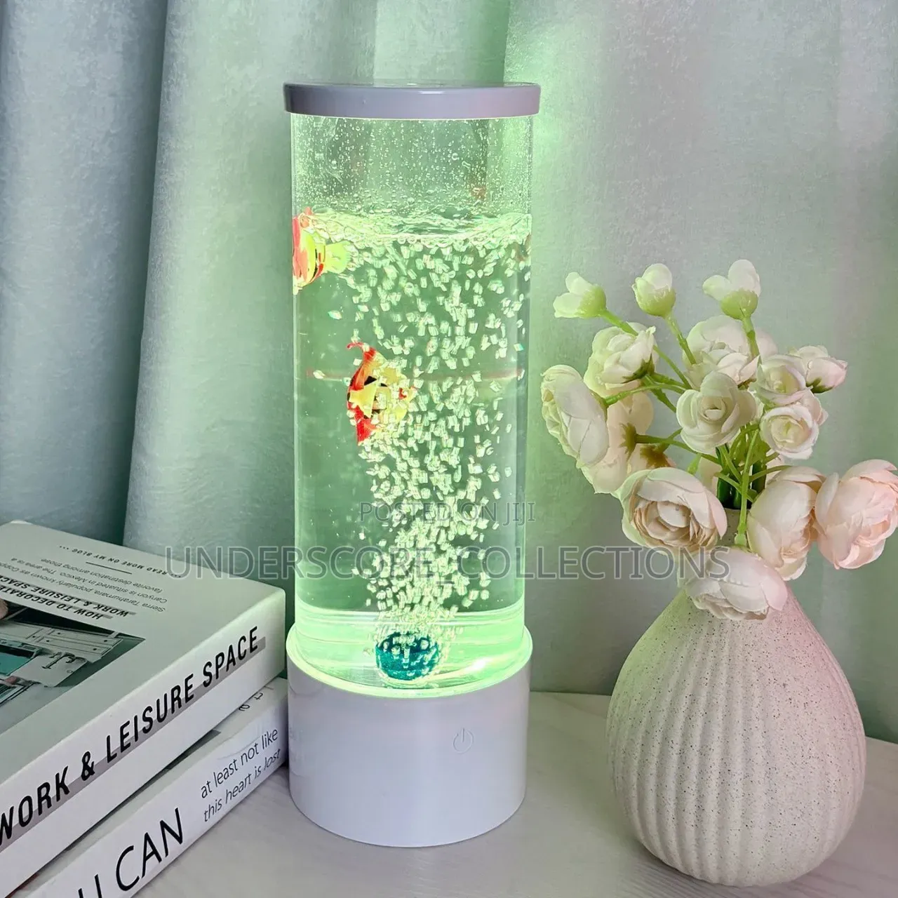 Led Bubble Fish Lamp Decor