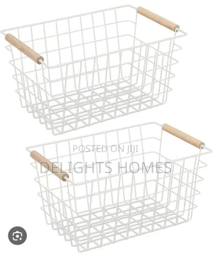Mesh Basket Wooden Handle-P