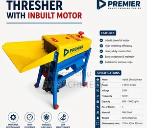 Heavy Duty Thresher Machine With Motor