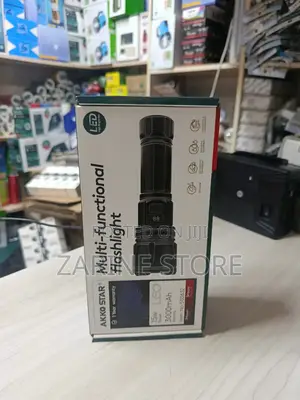 Mettalic Torch Akkostar Security Flashlight 800 Lumens
