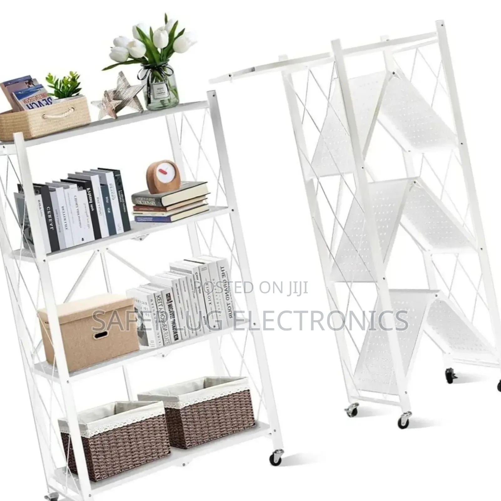 5 Layer Kitchen Rack Trolley – Spacious Storage Shelf
