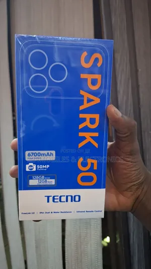New Tecno Spark 50 128 GB Black