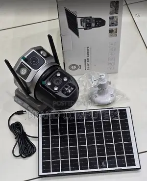 V380 Pro 4g Dual Lens Solar Powered CCTV Camera - 4mp, Night Vision,