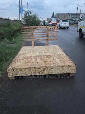 5x6 Pallet Bed Frame - Strong Wooden Design Comfortable on Back.