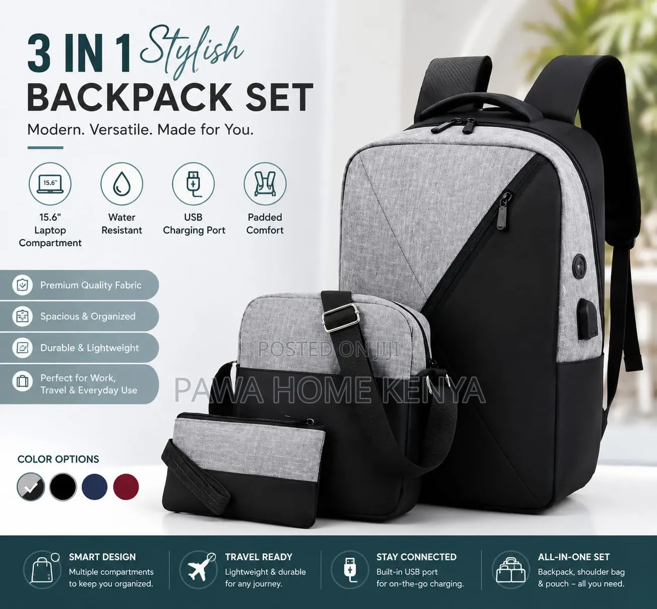 3 in 1 Laptop Bag / Backpack
