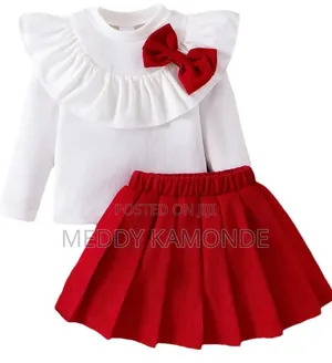 White Red Girls Skirts