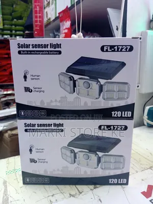 Solar Motion Sensor With Three Adjustable Head Lights